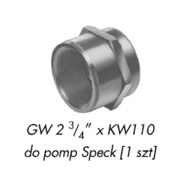 PRZYŁĄCZE GW 2 3/4" x KW 110mm do pomp Speck [ 1szt. ]
